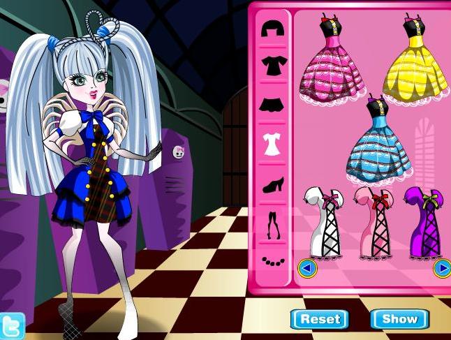 monster high c.a. cupid dress up girls game
